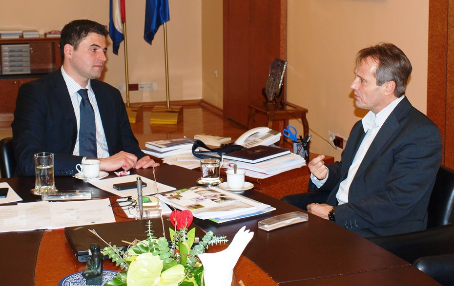 Predsjednik Gradske skupštine Davor Bernardić sastao se sa županom Međimurske županije Ivanom Perhočem